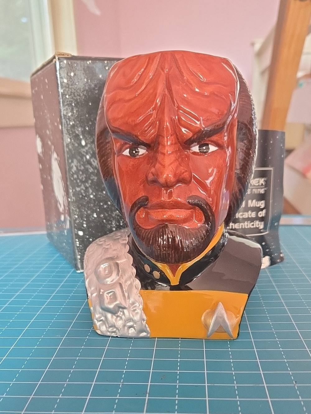 Worf Star Trek Figural Mug With Box